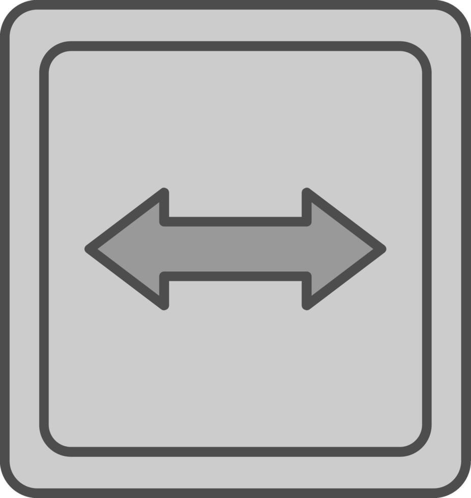 Opposite Fillay Icon vector