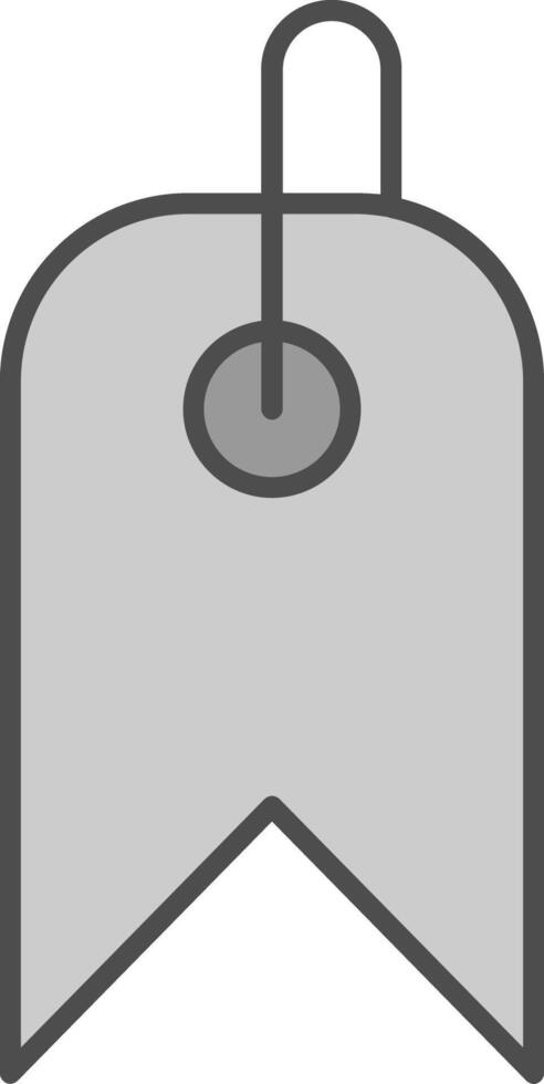Tag Fillay Icon vector