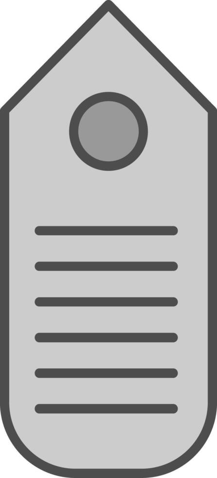 Tag Fillay Icon vector