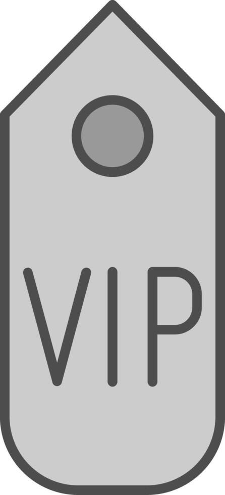 Vip pass Fillay Icon vector