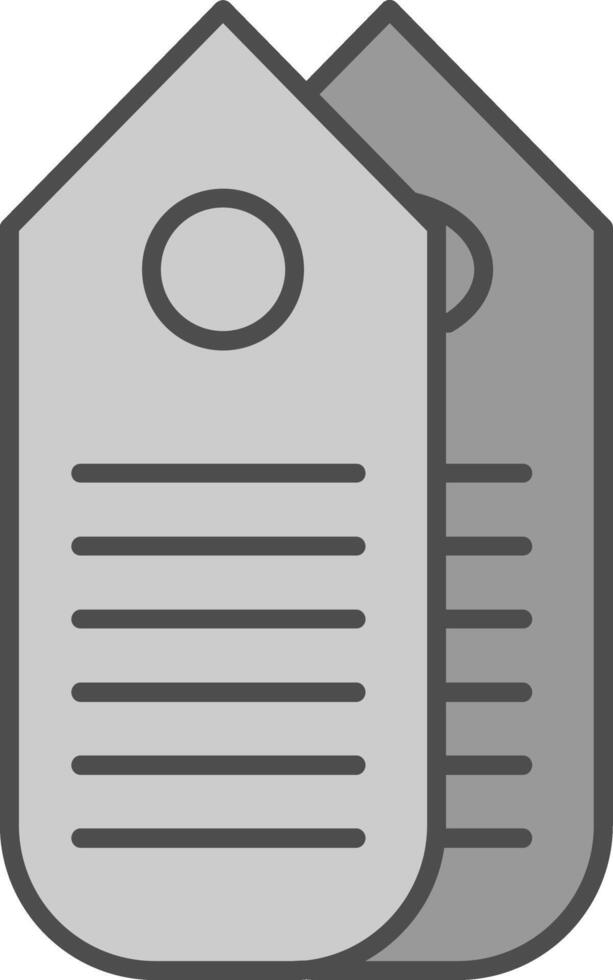 Tag Fillay Icon vector