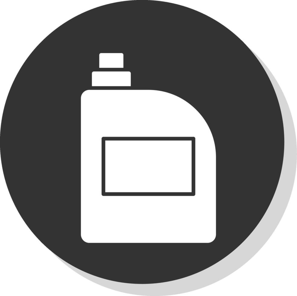 Bleach Glyph Grey Circle Icon vector