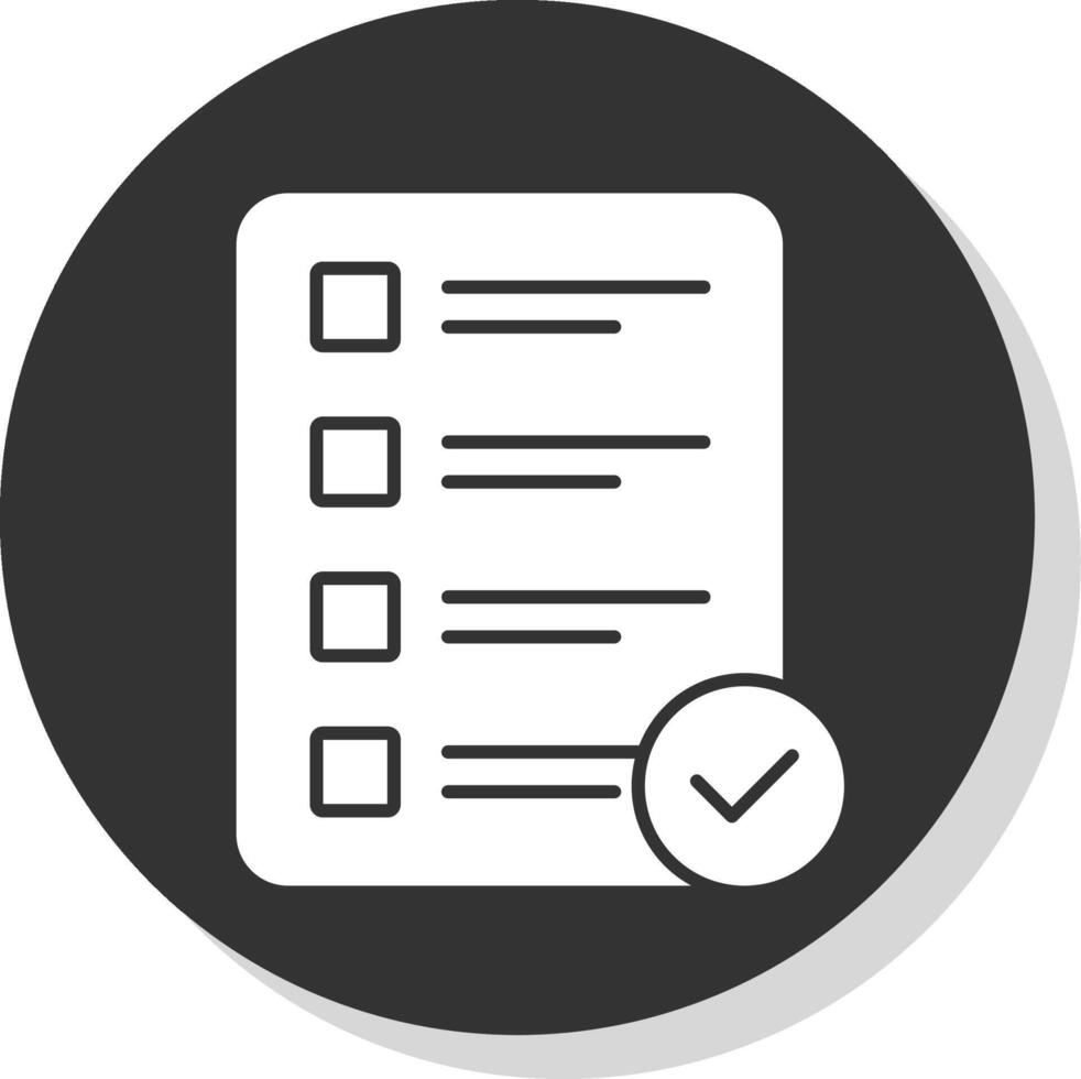 Priority Glyph Grey Circle Icon vector