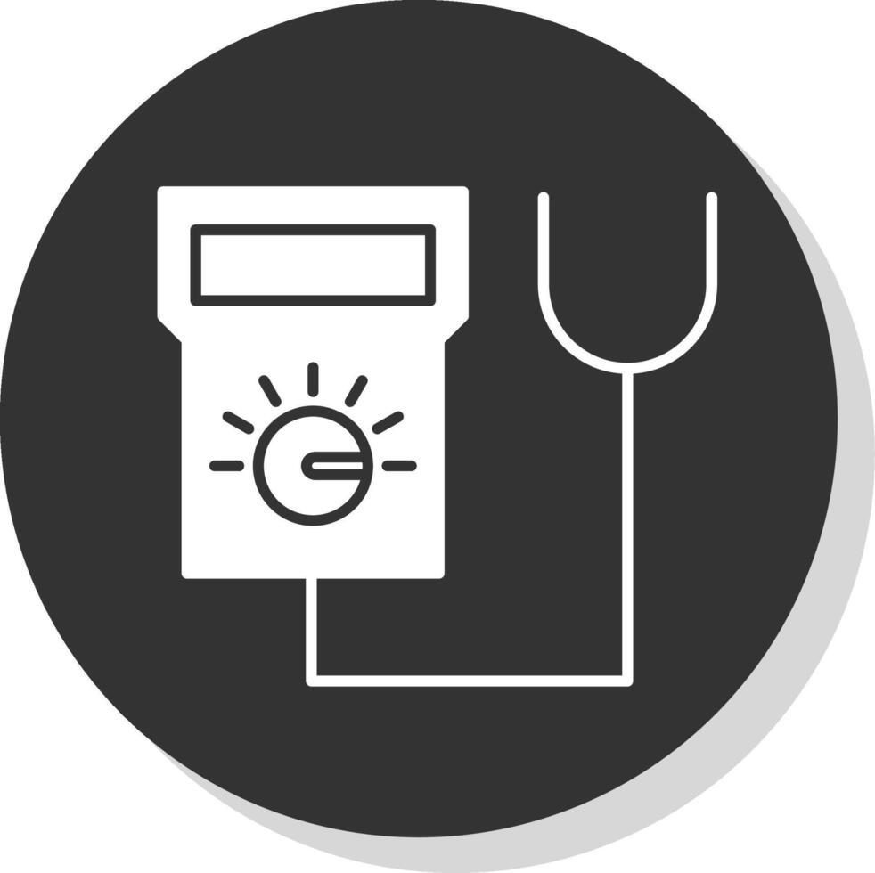 Tester Glyph Grey Circle Icon vector