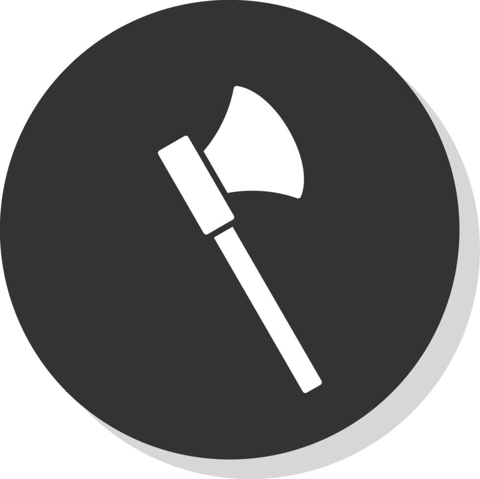 Axe Glyph Grey Circle Icon vector