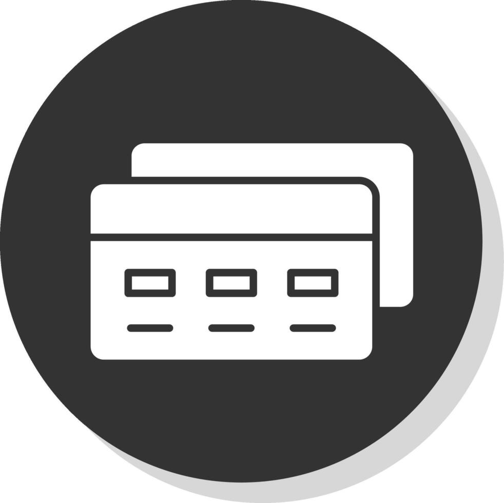 Payment Method Glyph Grey Circle Icon vector