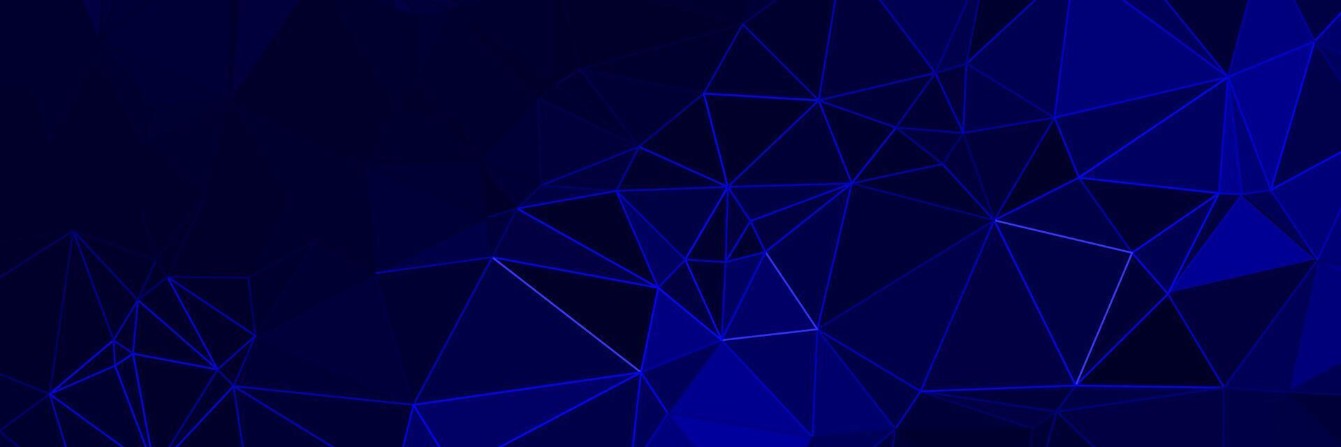 abstract blue geometric background with triangles vector