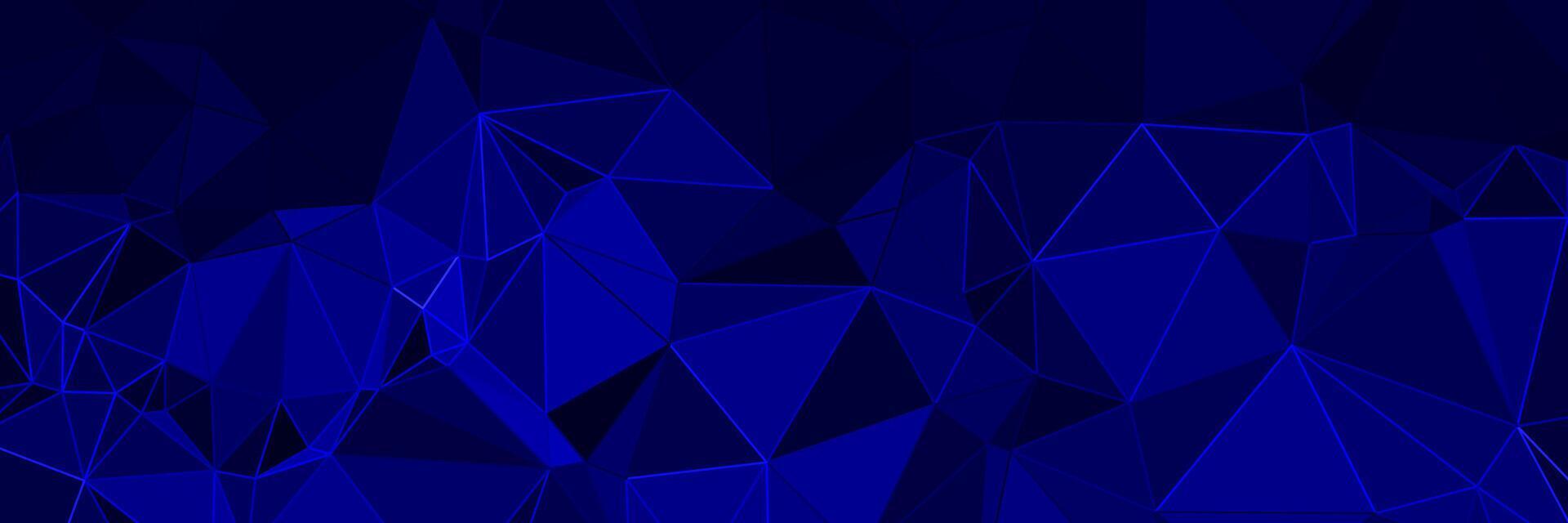 abstract blue geometric background with triangles vector