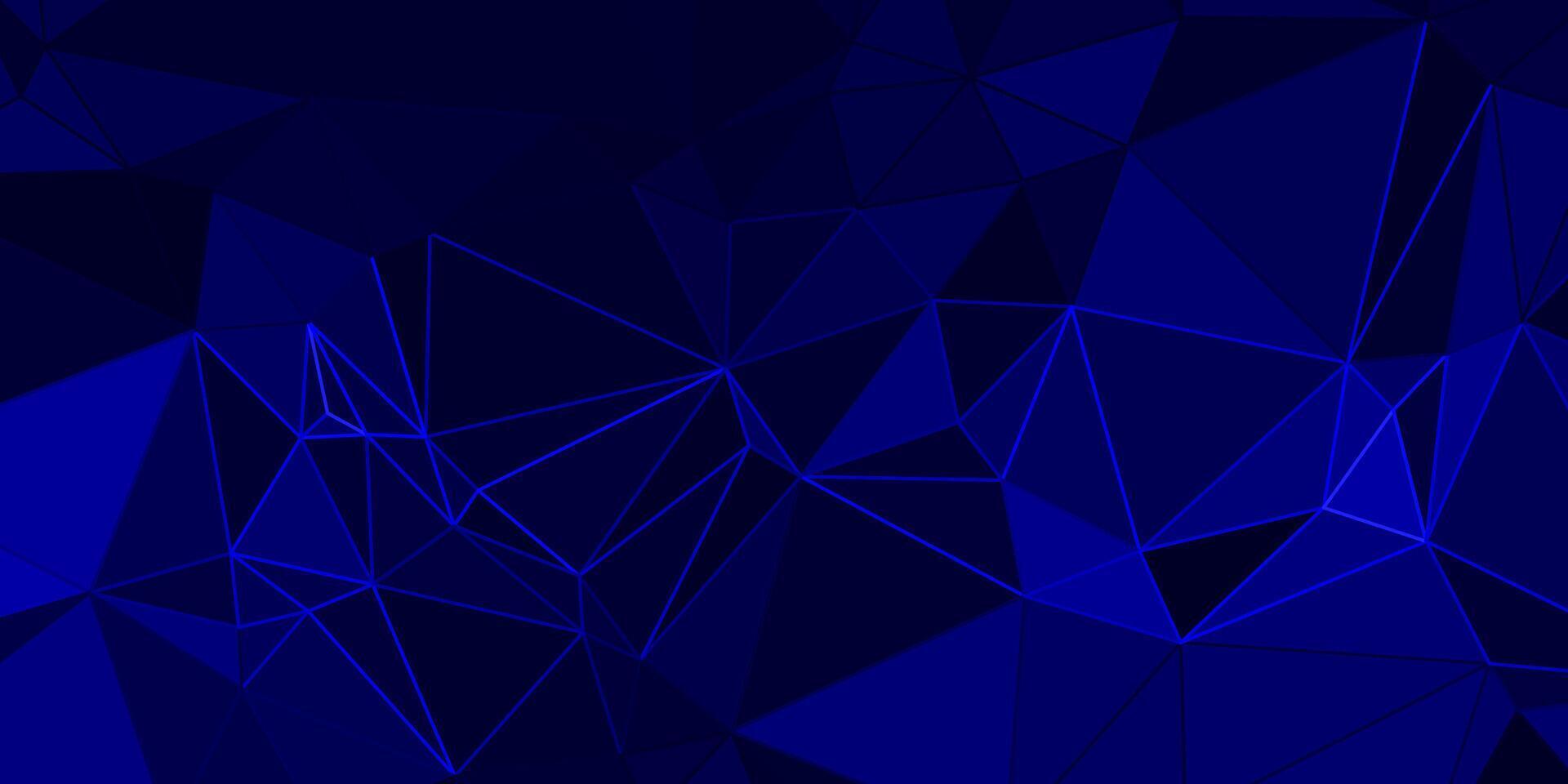 abstract blue geometric background with triangles vector