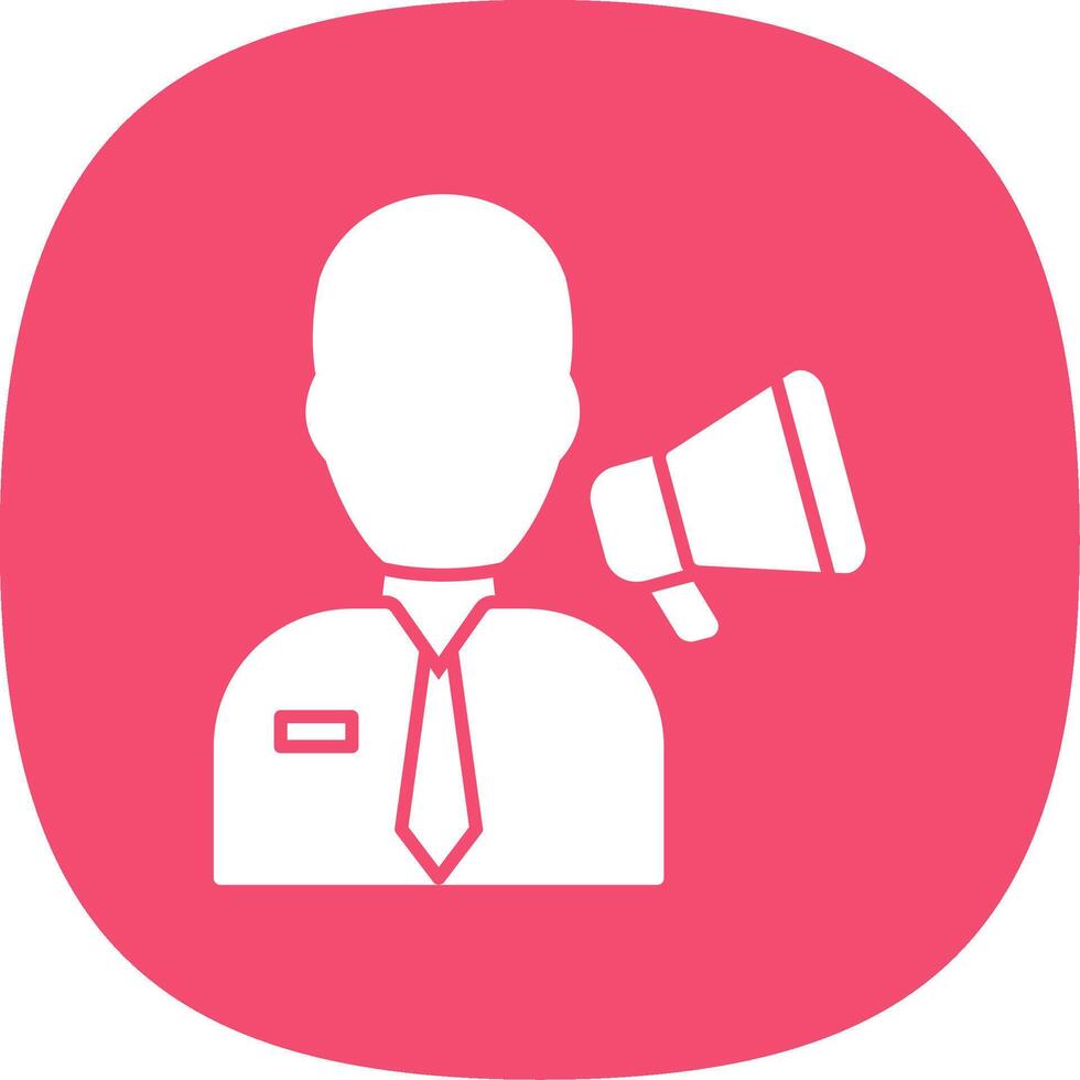 Management Glyph Curve Icon vector