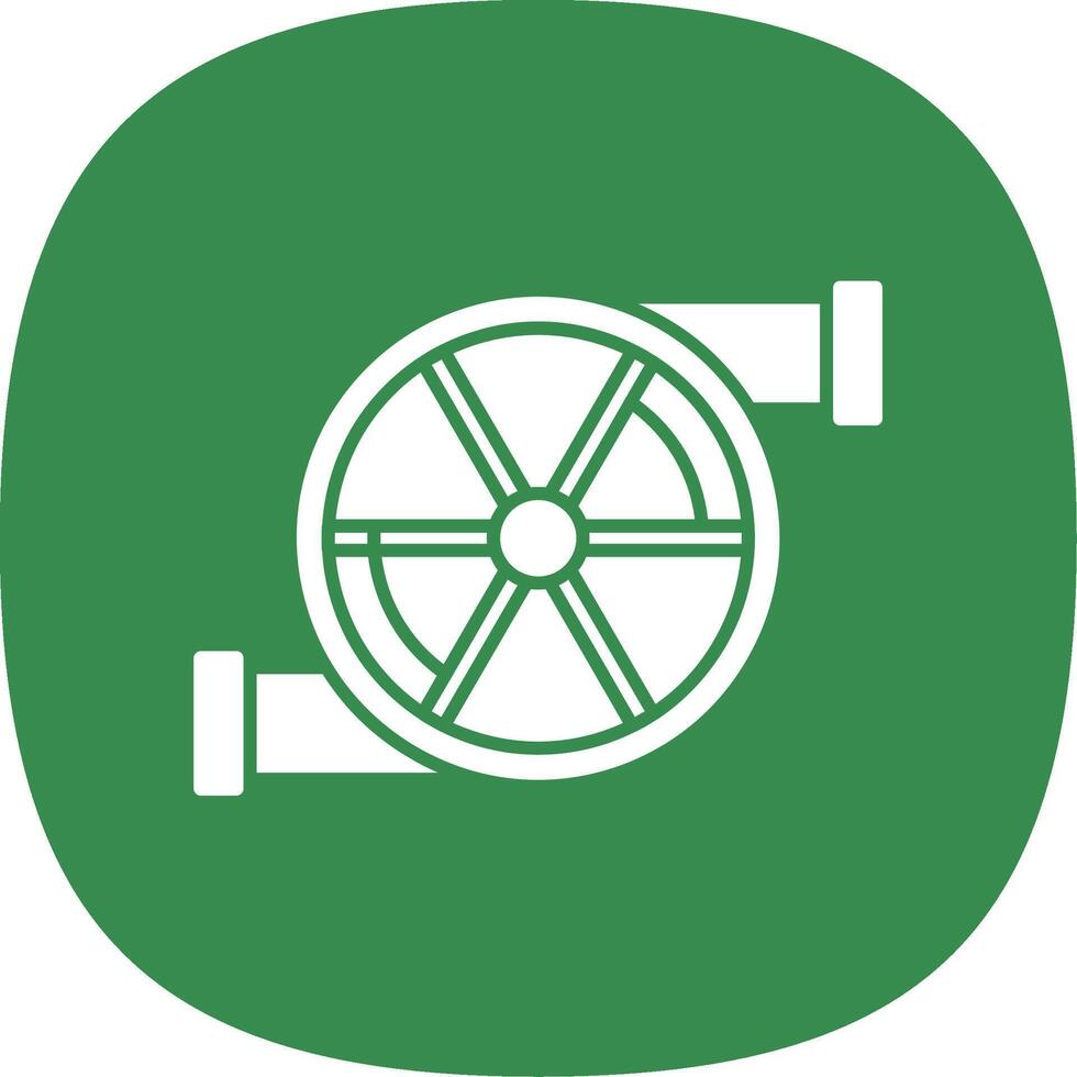 Turbo Glyph Curve Icon vector