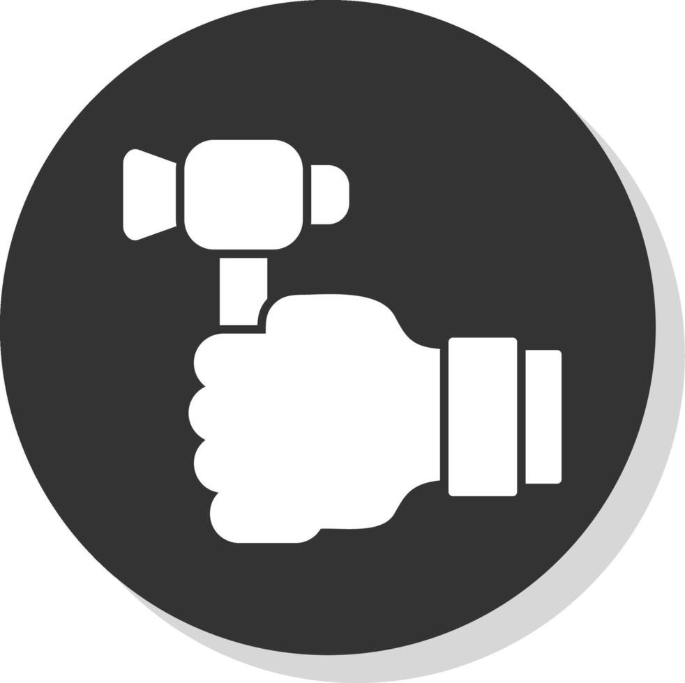 Labour Day Glyph Grey Circle Icon vector