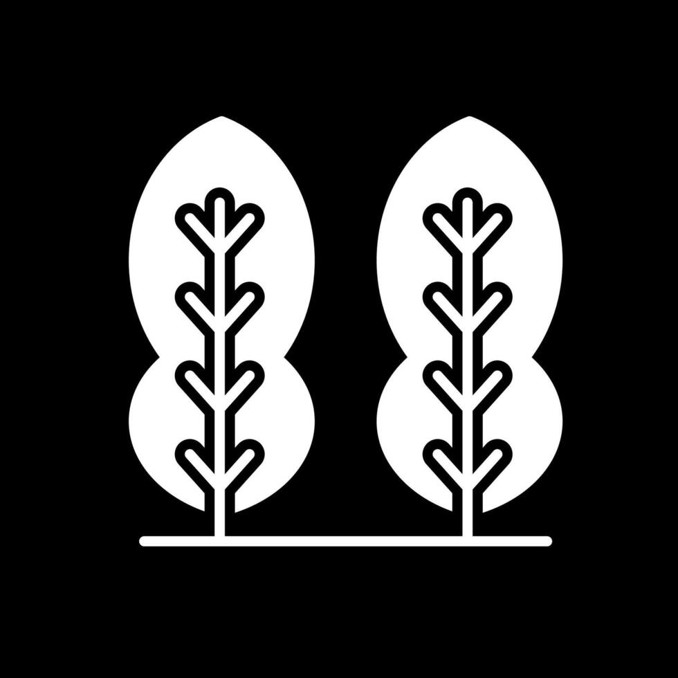 Kaffir Lime Glyph Inverted Icon vector