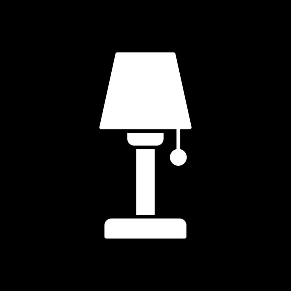 Lamp Glyph Inverted Icon vector