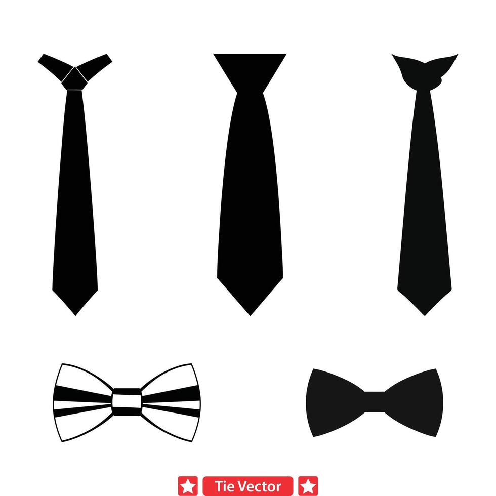 negocio formal corbata paquete corporativo estilo gráficos vector
