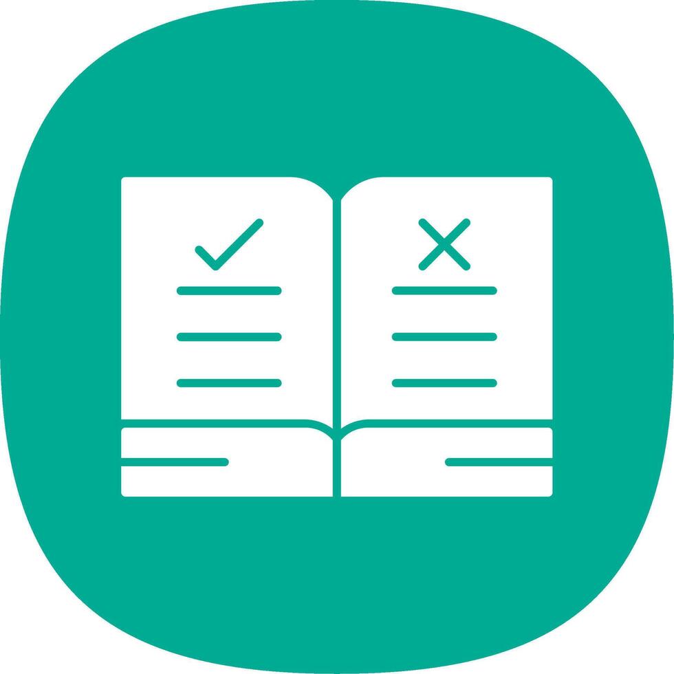 Guidelines Glyph Curve Icon vector