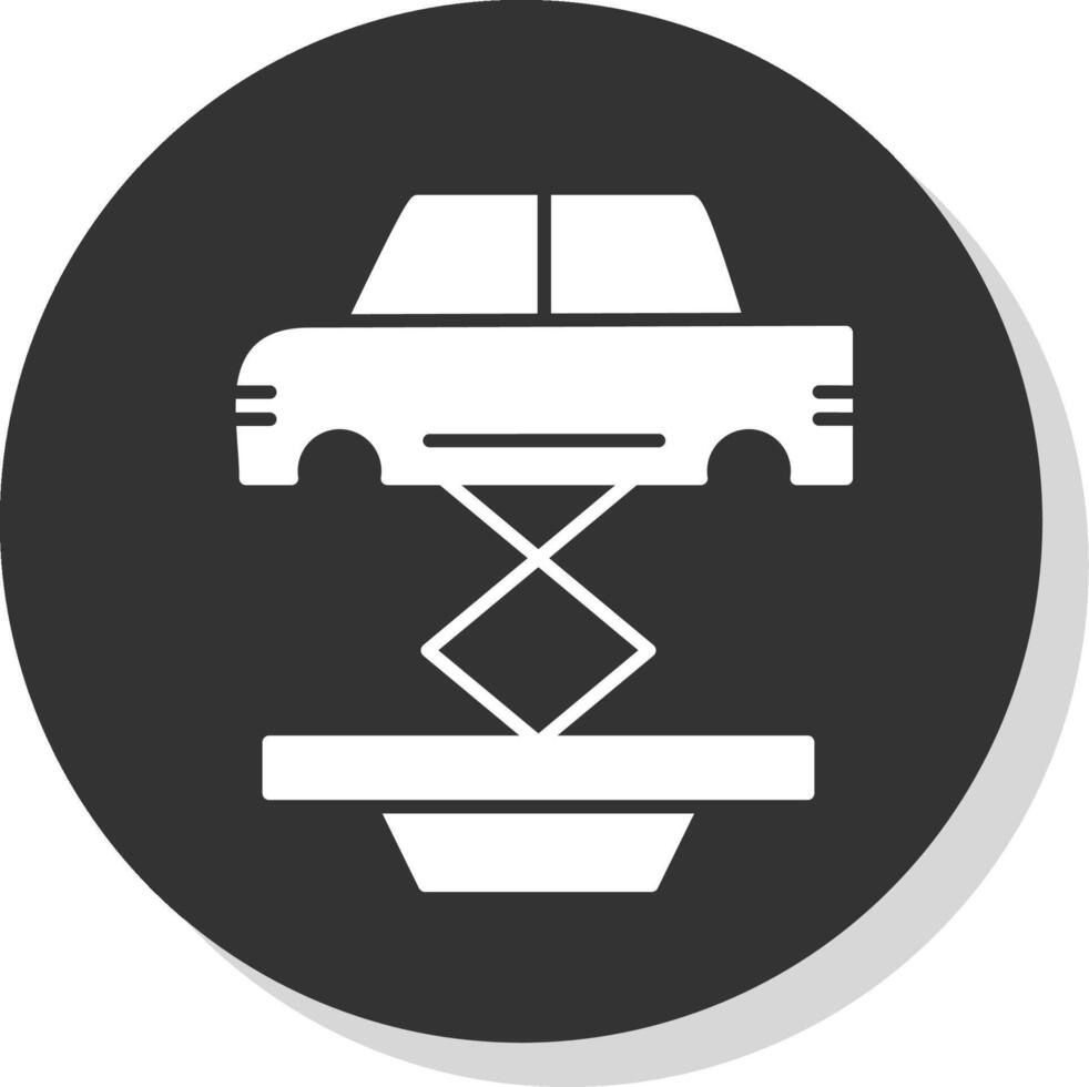 Car Repair Glyph Grey Circle Icon vector