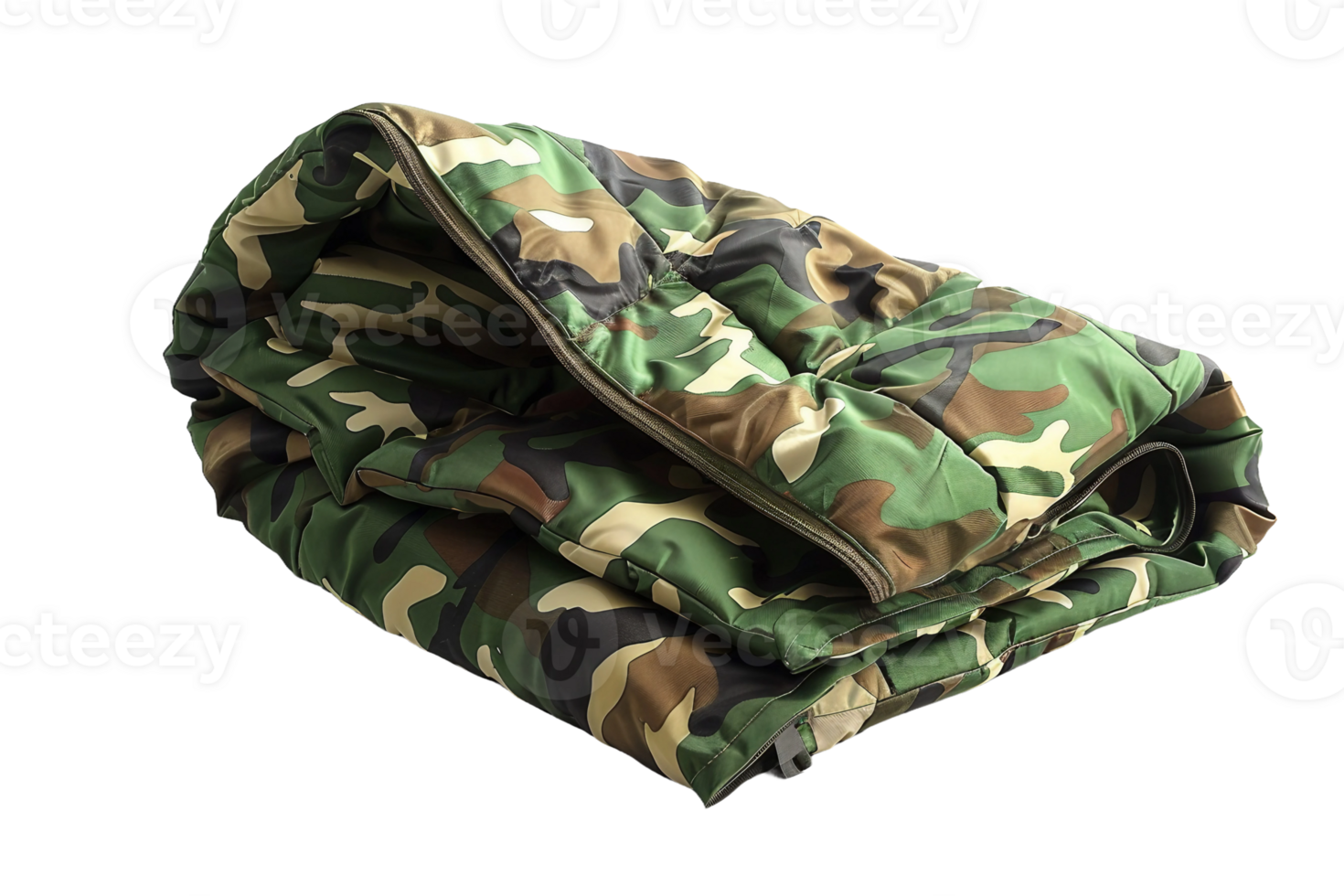 Combat Camouflage Poncho On Transparent Background. png