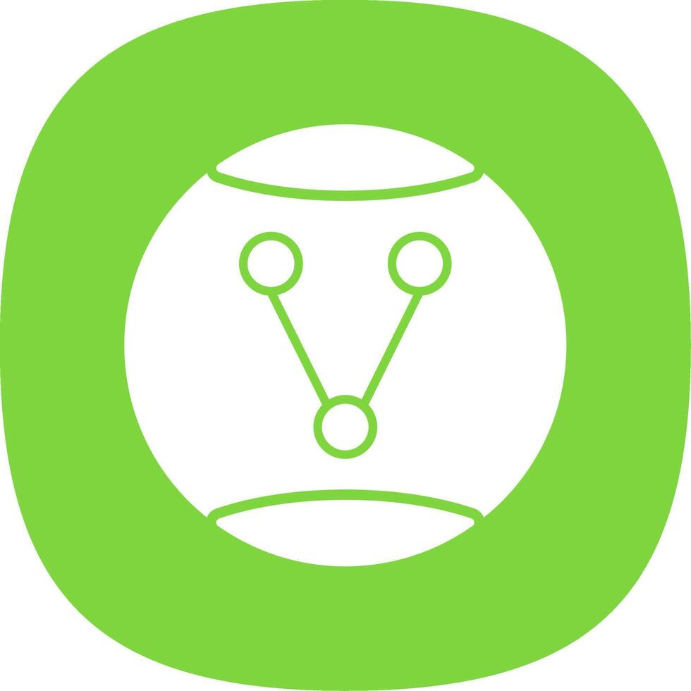 Share Option Glyph Curve Icon vector