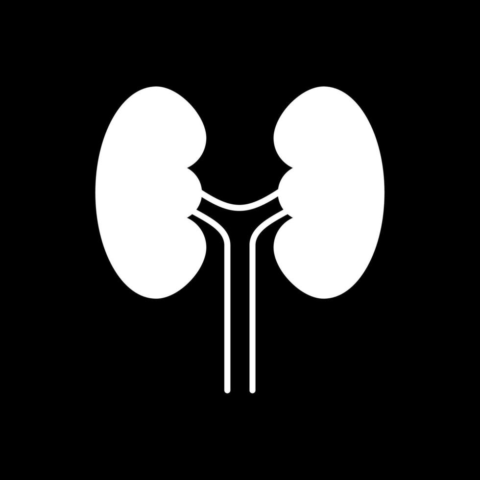 Urology Glyph Inverted Icon vector