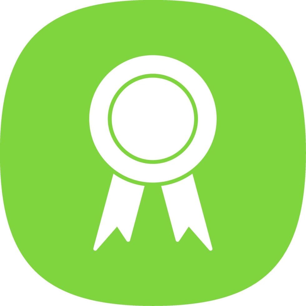 Award Glyph Curve Icon vector