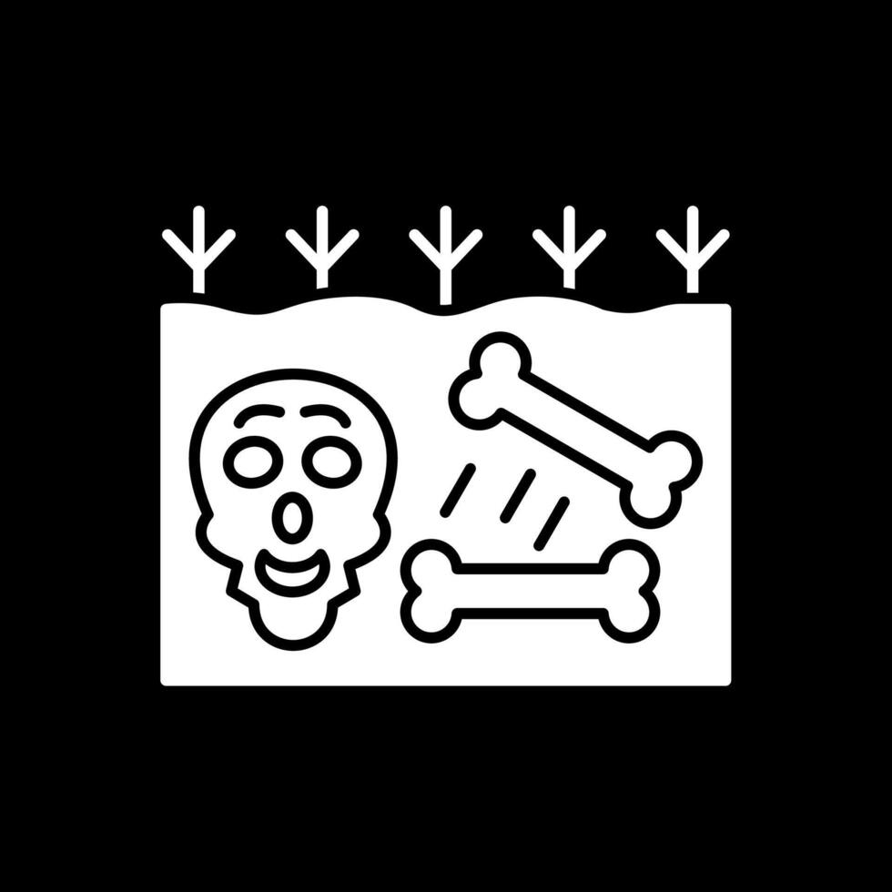 Extinction Glyph Inverted Icon vector