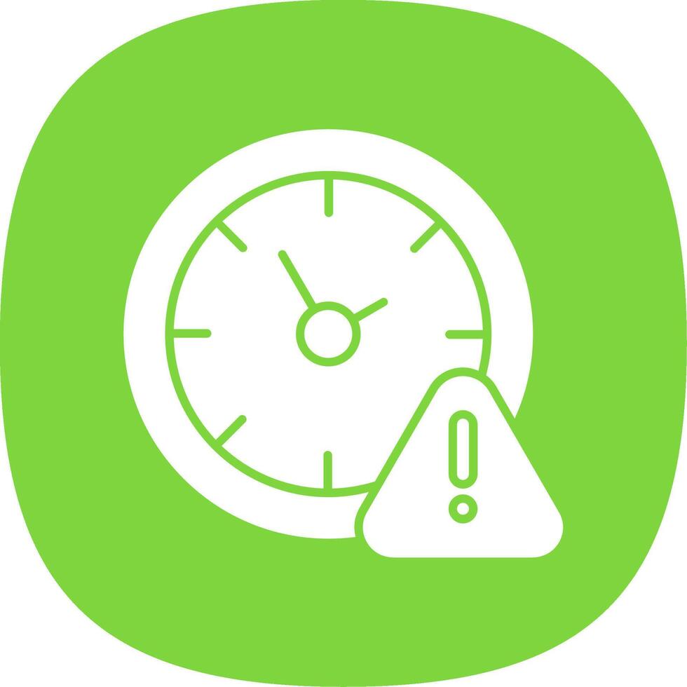 Timeline Glyph Curve Icon vector
