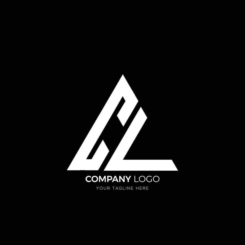 cl alfabeto letras iniciales monograma logo vector