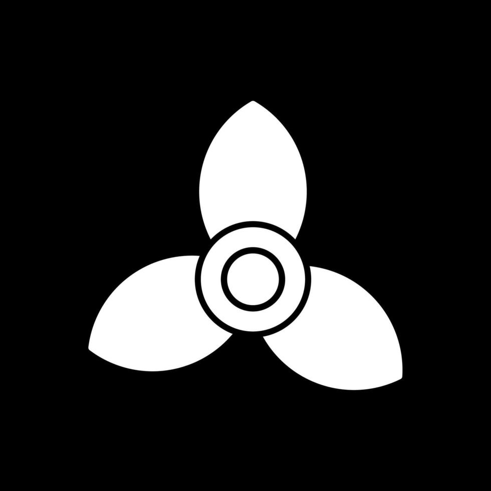 Bougainvillea Glyph Inverted Icon vector