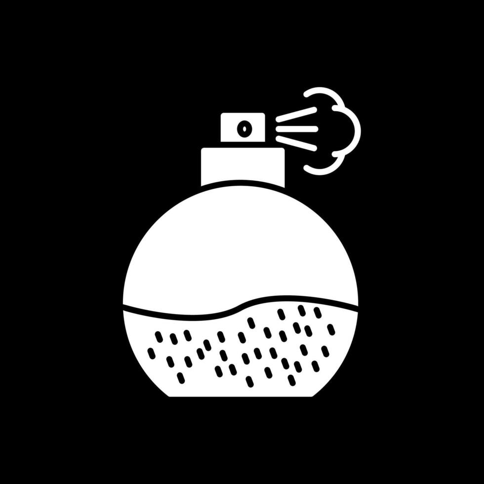 Fragrance Glyph Inverted Icon vector