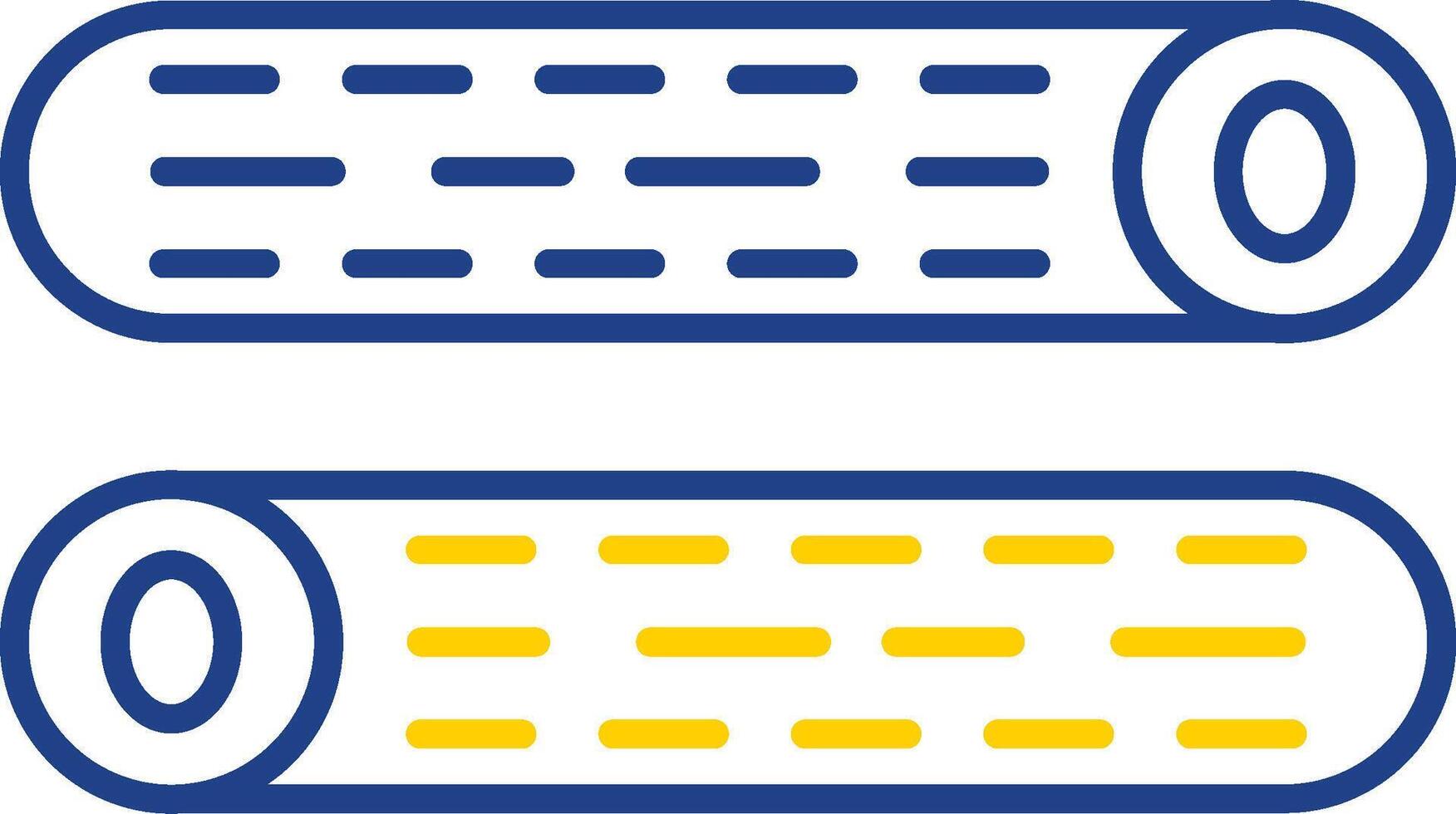 Wood Log Line Two Color Icon vector