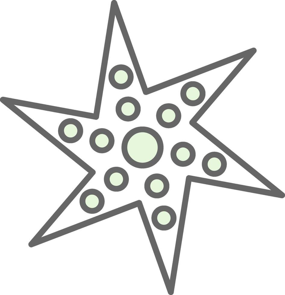 Starfish Fillay Icon vector