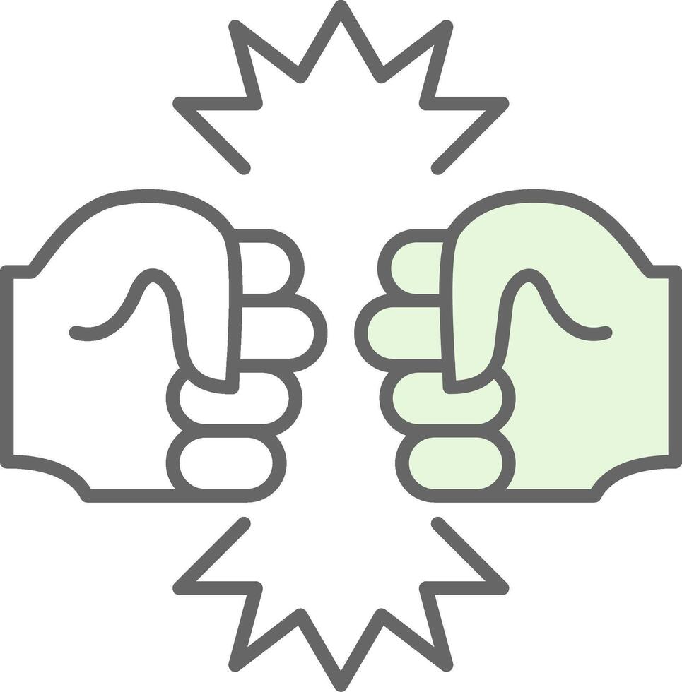 Fighting Fillay Icon vector