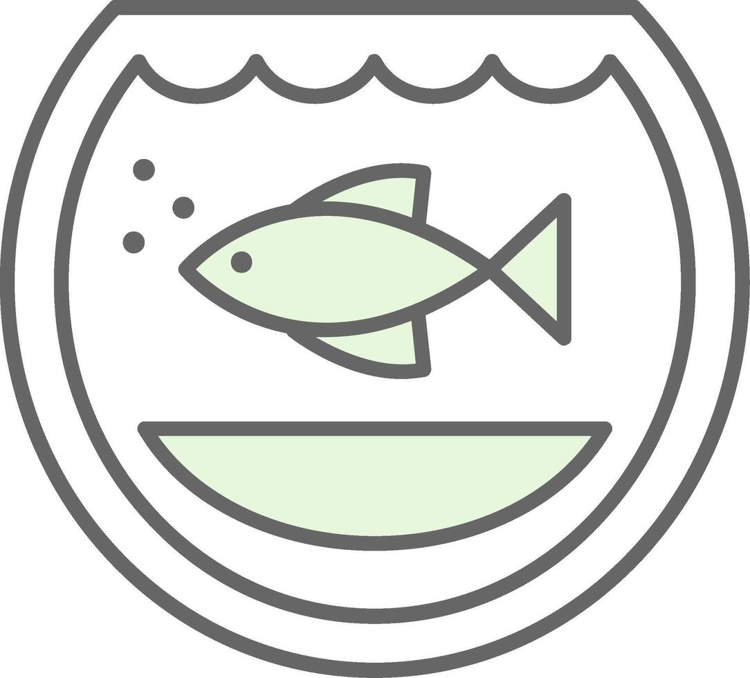 Fishbowl Fillay Icon vector