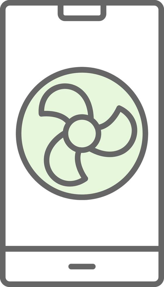 Fan Fillay Icon vector