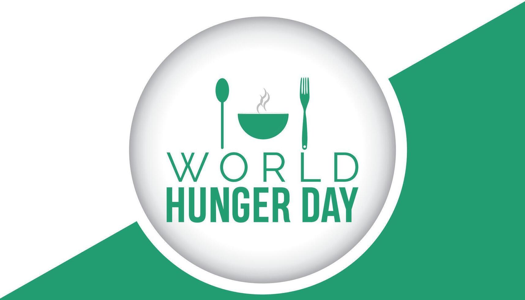 World Hunger Day observed every year in May 28. Template for background, banner, card, poster with text inscription. vector