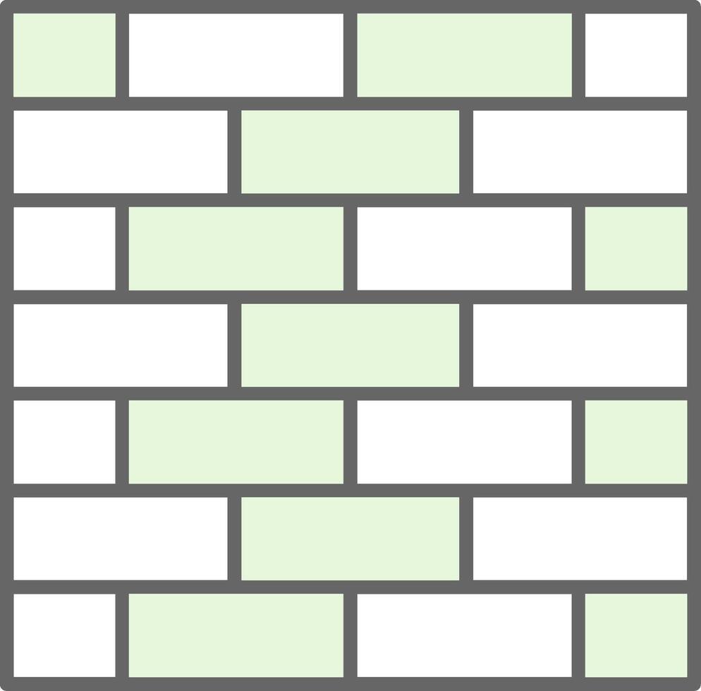 Brickwall Fillay Icon vector