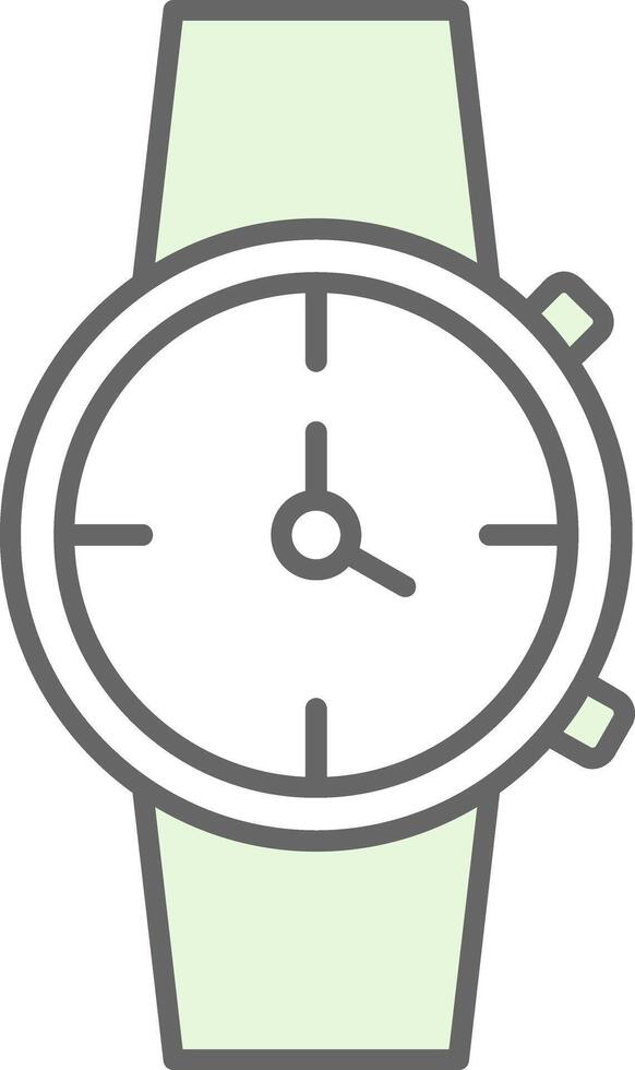 Watch Fillay Icon vector