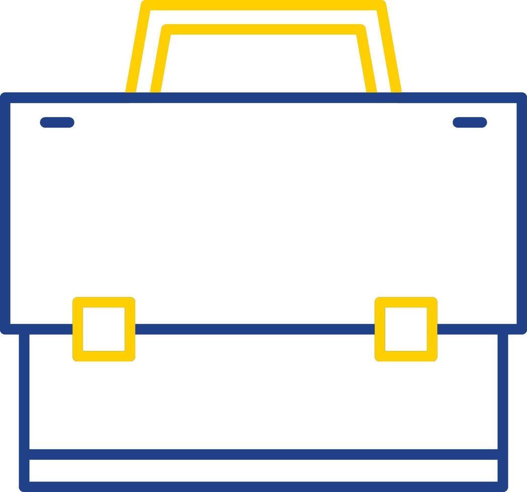 Suitcase Line Two Color Icon vector