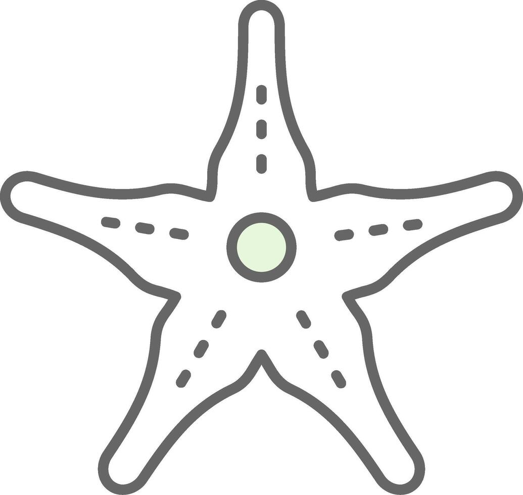 StarFish Fillay Icon vector