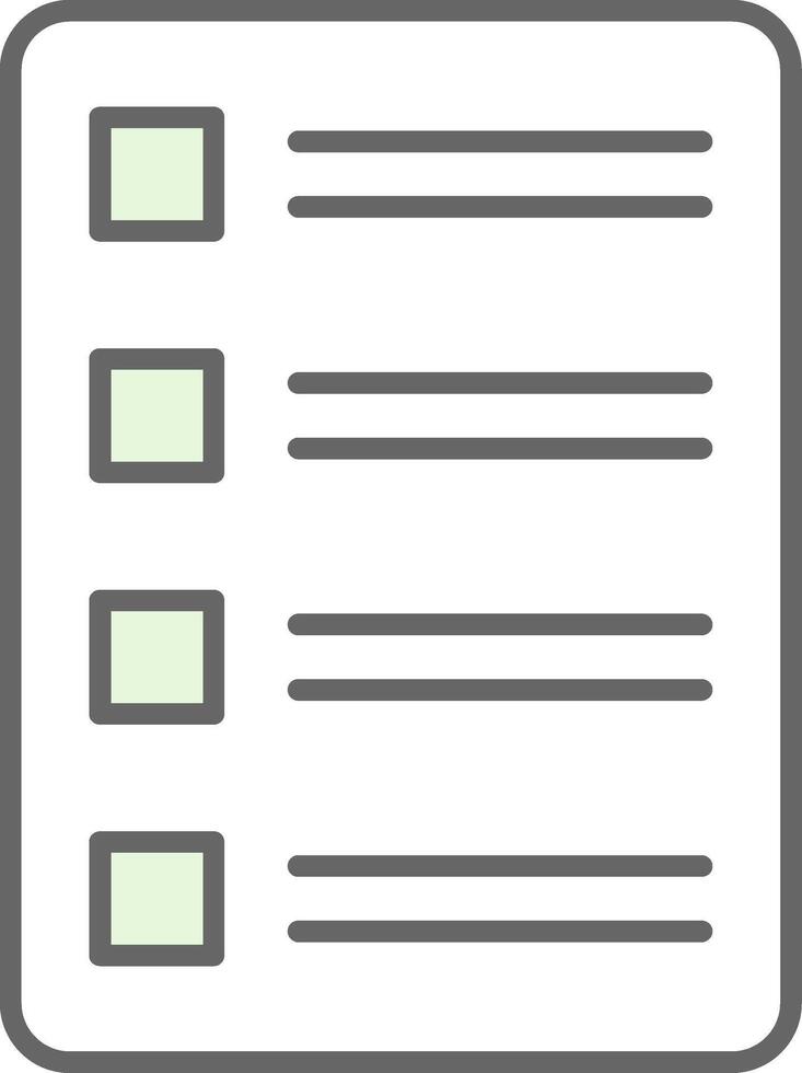 Task List Fillay Icon vector