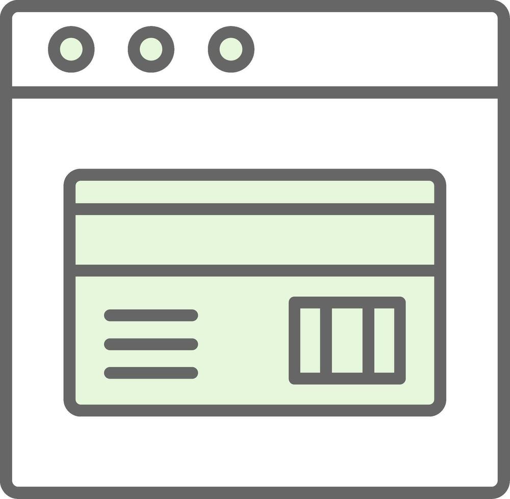 Web Payment Fillay Icon vector