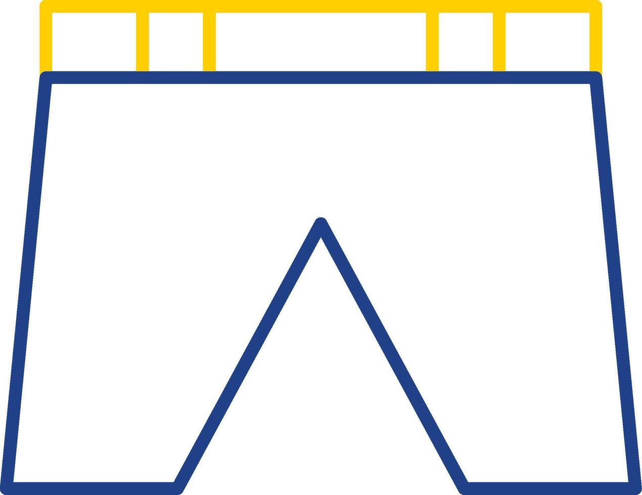 Shorts Line Two Color Icon vector