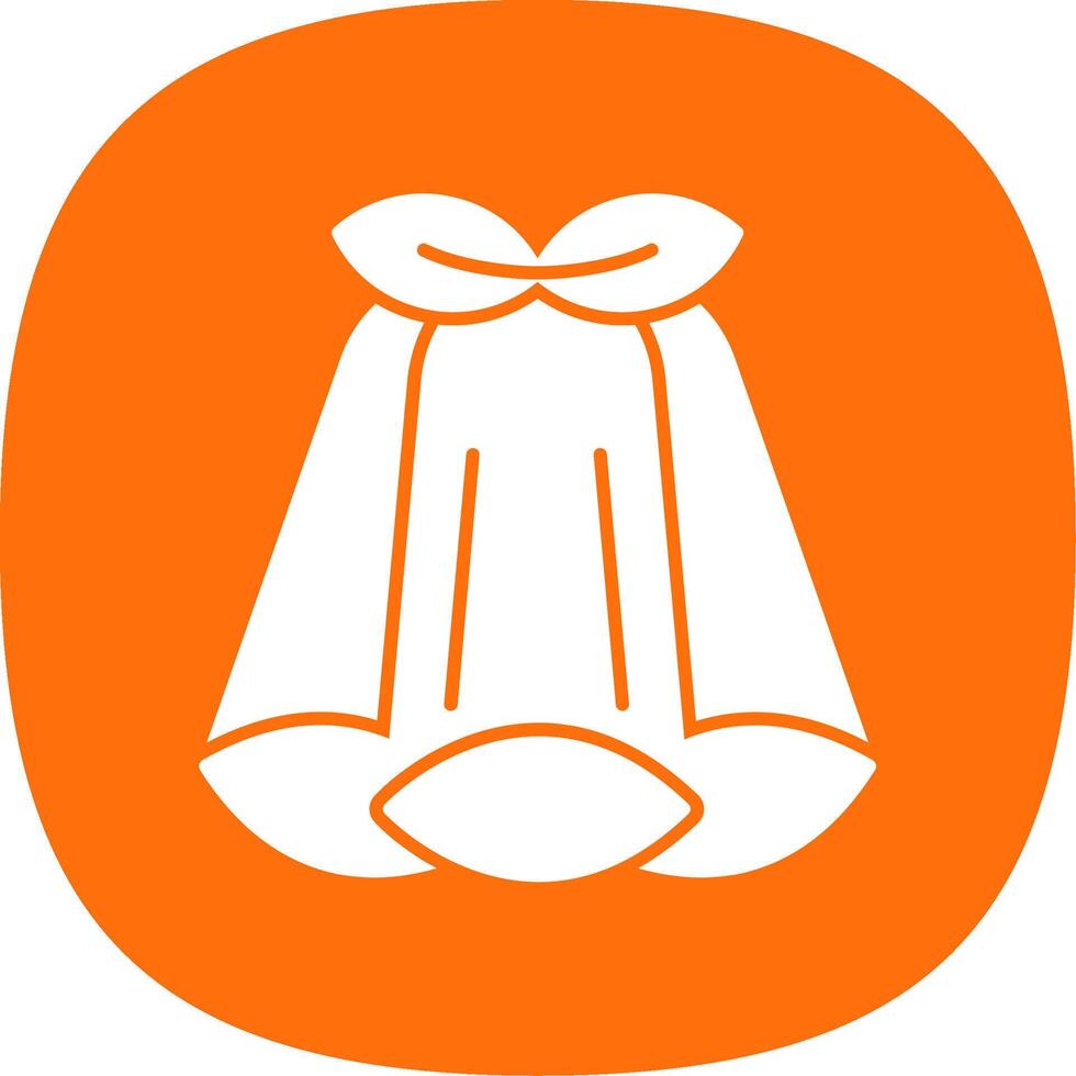 Pea Glyph Curve Icon vector