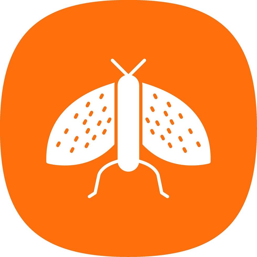 Insects Glyph Curve Icon vector