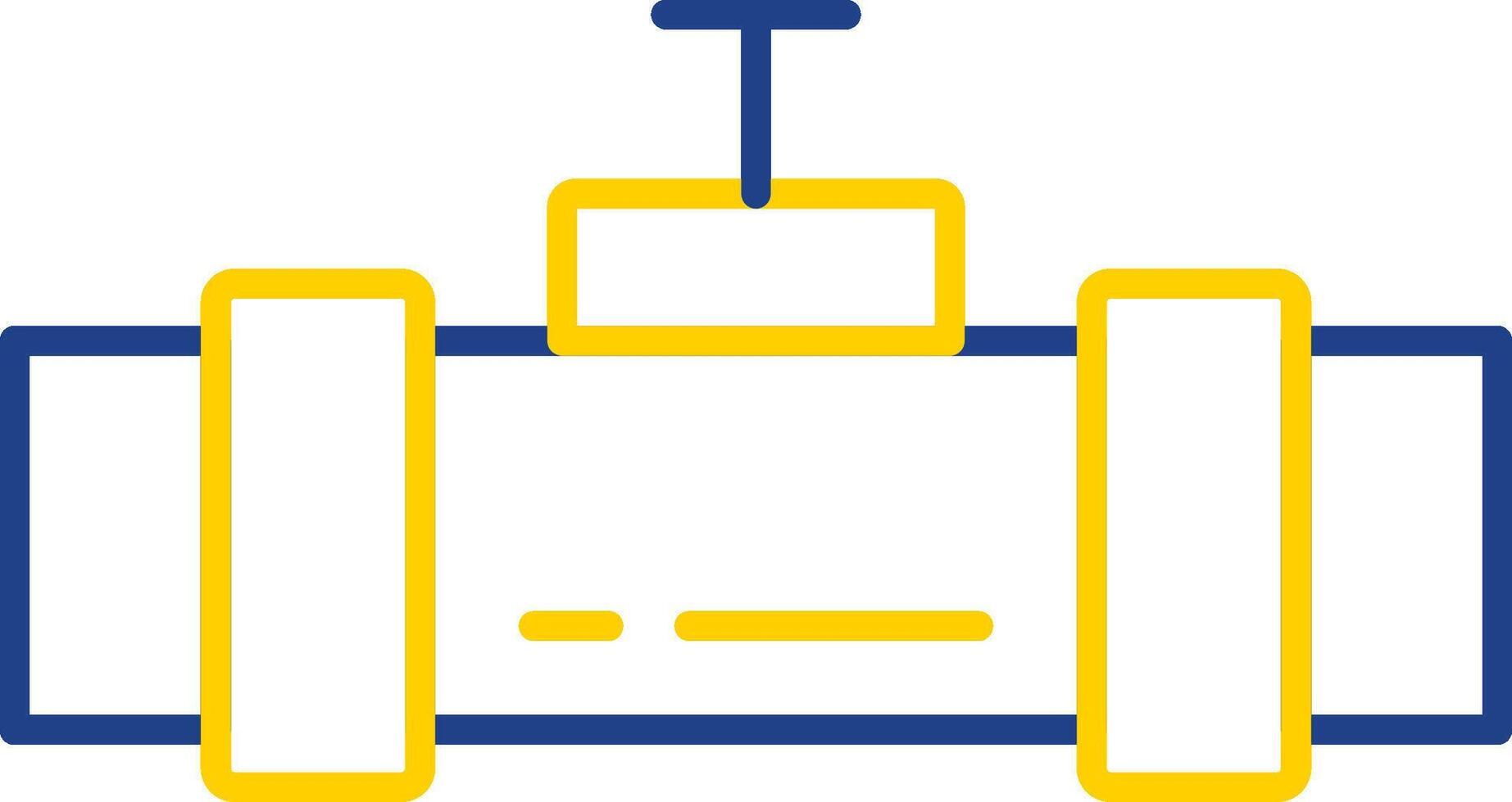 Pipe Line Two Color Icon vector