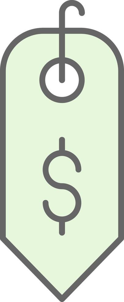 dólar firmar relleno icono vector