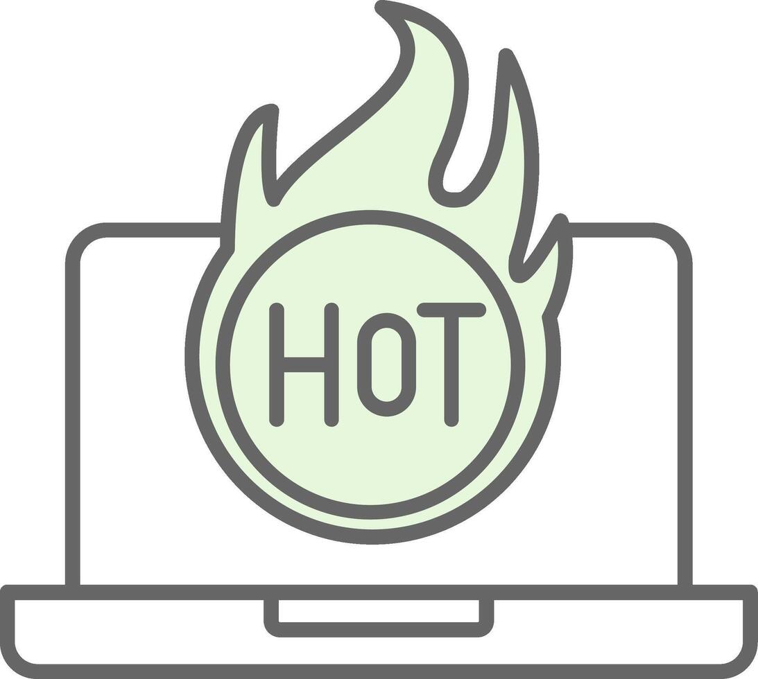 Hot Fillay Icon vector