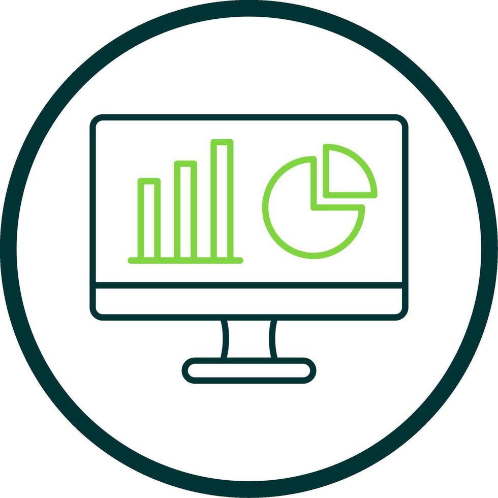 Dashboard Line Circle Icon vector