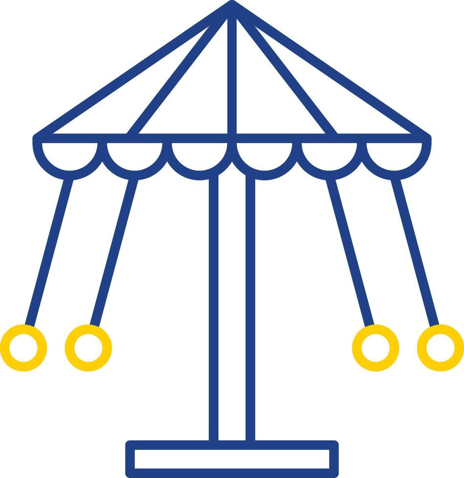Carousel Cup Line Two Color Icon vector